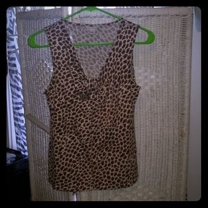 Small Banana Republic Giraffe Print Tank Top